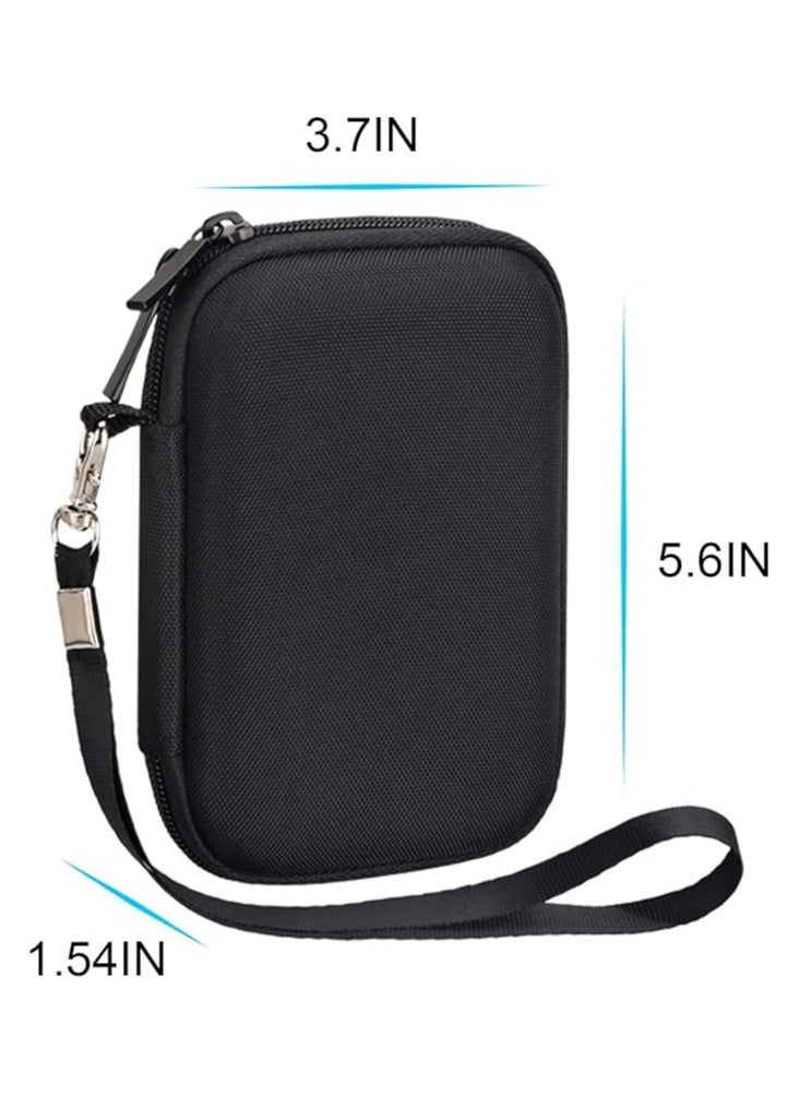 Hard Drive Carrying Case for SanDisk Professional PRO-G40 SSD 1TB 2TB 4TB USB-C External Solid State Drives EVA Shockproof Water Repellent Storage Travel Bag, Black+Gray