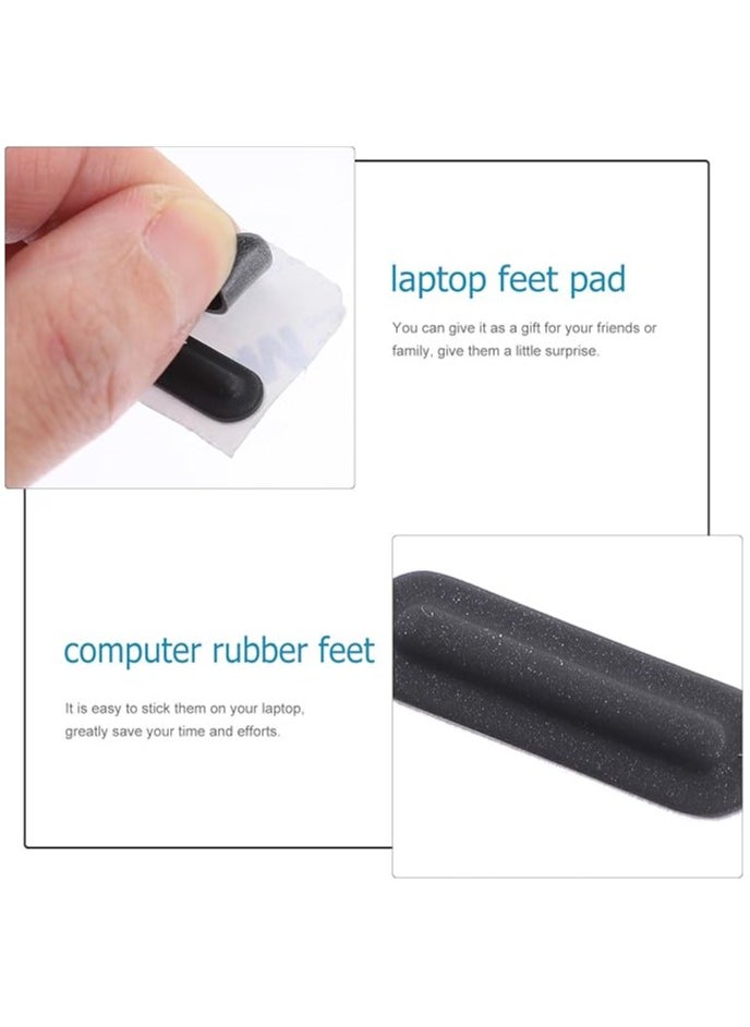 12 Pcs Bottom Shell Rubber Cushion Laptop Feet Cushion Laptop Silicone Feet Laptop Bottom Feet Laptop Feet Replacement Black Laptops Laptop Rubber Feet W540 Foot Stickers Computer