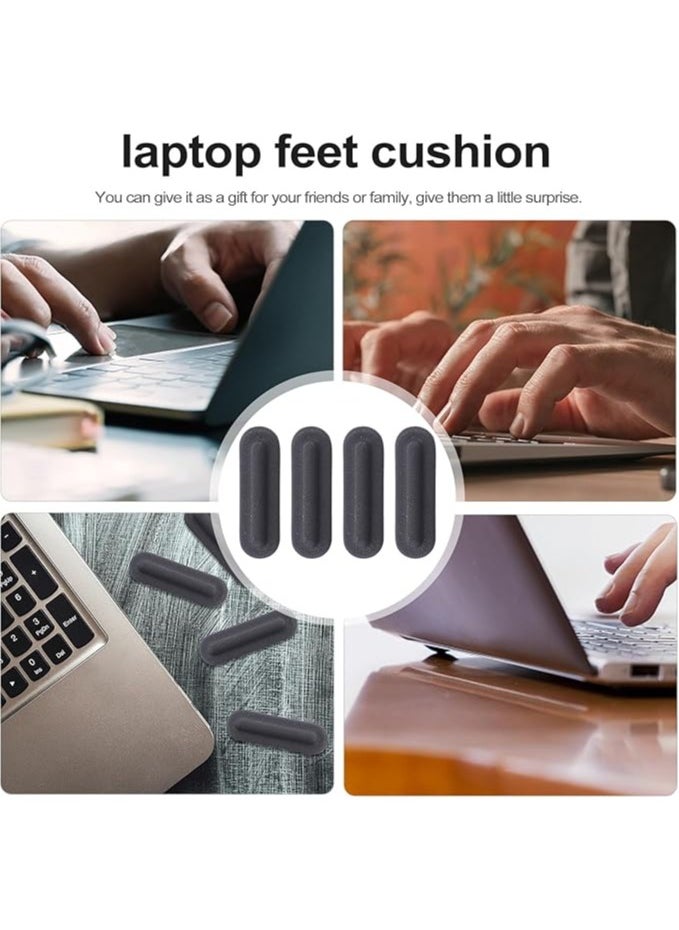 12 Pcs Bottom Shell Rubber Cushion Laptop Feet Cushion Laptop Silicone Feet Laptop Bottom Feet Laptop Feet Replacement Black Laptops Laptop Rubber Feet W540 Foot Stickers Computer