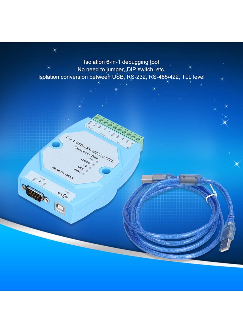 Serial Module Serial Port Module Isolated 6‑in‑1 FT232 USB/ 485/422/232 / TTL Converter YN4561I Usb Serial Port Adapter