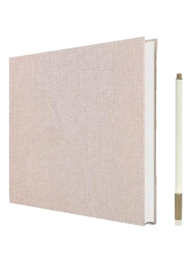 Photo Albums, Extra Large Capacity Family Wedding Picture Albums Photo Book, Magnetic Self-stick Photos Hand Made DIY Albums, Memory Book Holds 3x5, 4x6, 5x7, 6x8, 8x10 Inch Photos (Beige)