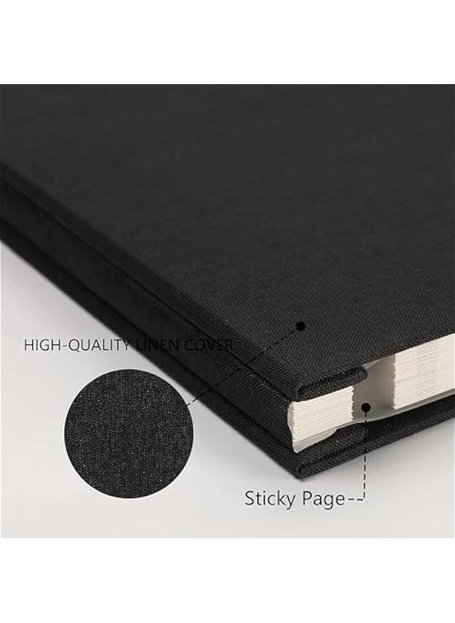 Photo Albums, Extra Large Capacity Family Wedding Picture Albums Photo Book, Magnetic Self-stick Photos Hand Made DIY Albums, Memory Book Holds 3x5, 4x6, 5x7, 6x8, 8x10 Inch Photos (Beige)