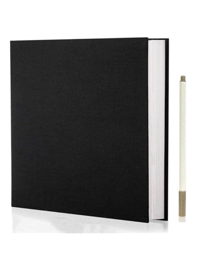 Photo Albums, Extra Large Capacity Family Wedding Picture Albums Photo Book, Magnetic Self-stick Photos Hand Made DIY Albums, Memory Book Holds 3x5, 4x6, 5x7, 6x8, 8x10 Inch Photos (Black)