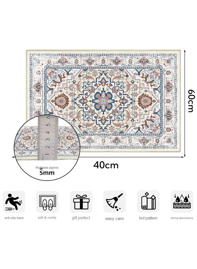 Durable Non-Slip Crystal Velvet Area Rug for Home