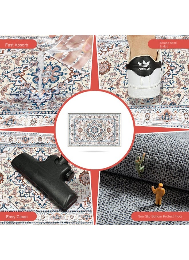 Durable Non-Slip Crystal Velvet Area Rug for Home