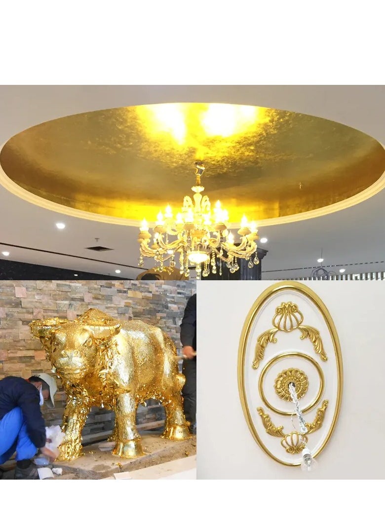 16X 16cm 100/piece Imitation gold foil copper 2.5 copper foil nail art DIY color furniture decoration handicrafts home decoration