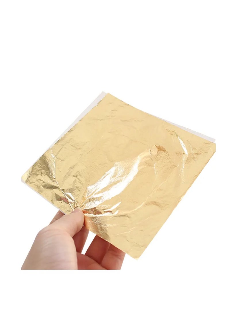 16X 16cm 100/piece Imitation gold foil copper 2.5 copper foil nail art DIY color furniture decoration handicrafts home decoration