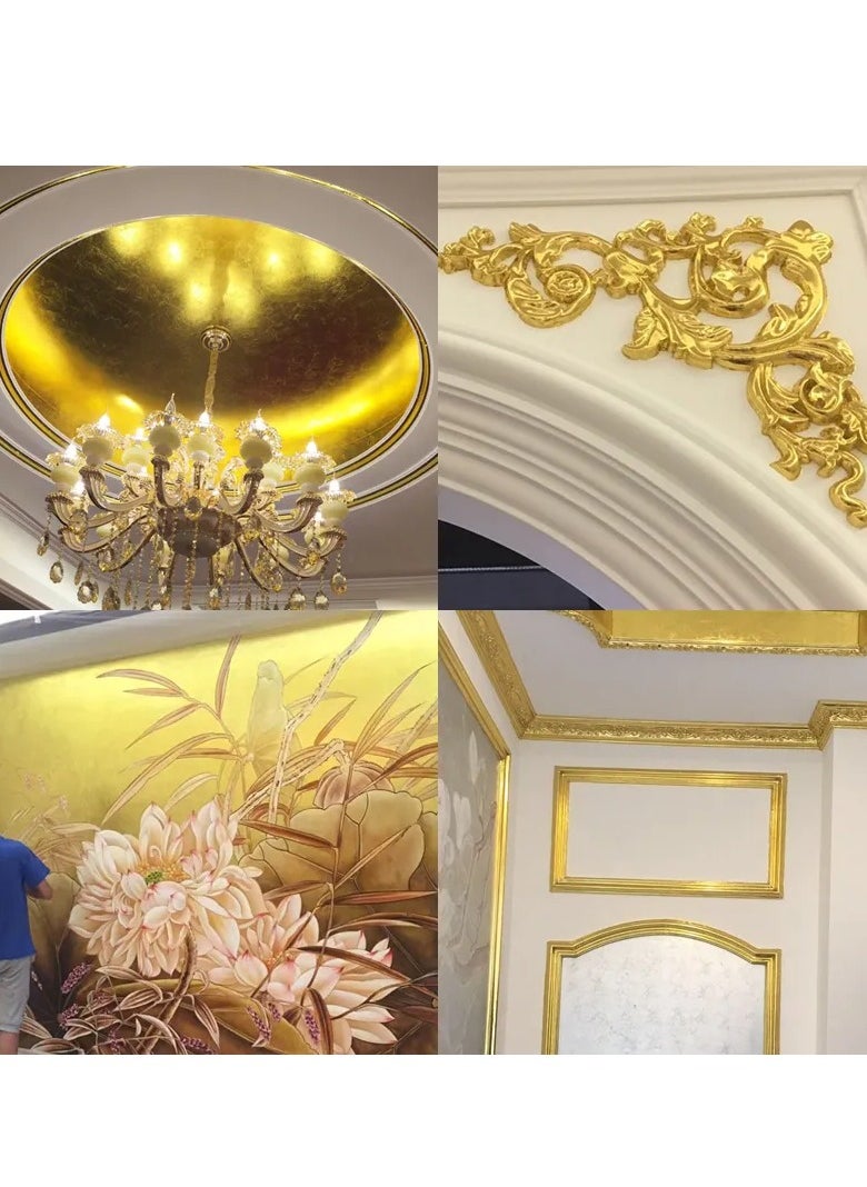 16X 16cm 100/piece Imitation gold foil copper 2.5 copper foil nail art DIY color furniture decoration handicrafts home decoration