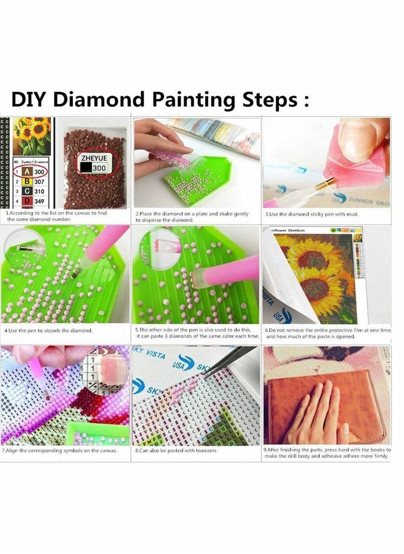 DIY 5D Diamond Painting Full Kits, Dancer Diamond Painting Kits Crystal Embroidery Pictures Cross Stitch Art Craft for Home Decor Full Drill 5d Diamond Painting Kits Cross Stitch Craft Kit