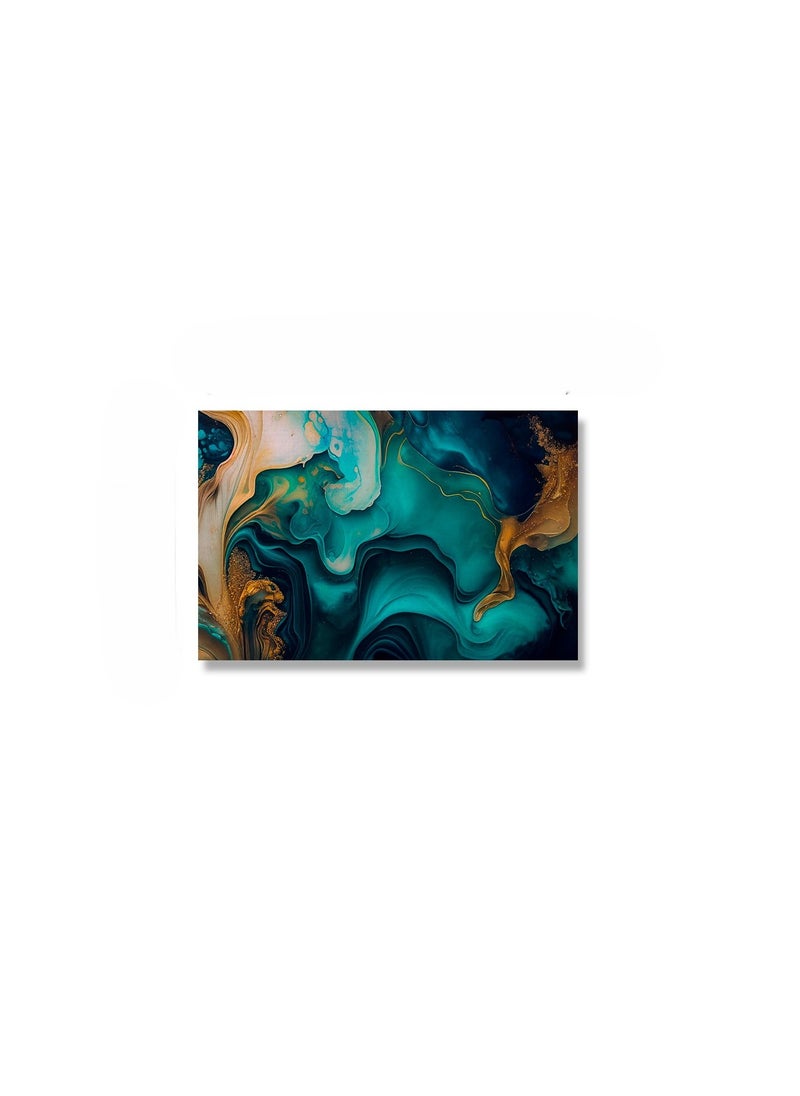 Abstract Marble Cotton Canvas Artwork with Wooden Stretcher – Wall Mount Friendly, Includes Hooks and Screws, Available in Sizes: 40x40, 60x40, 80x60, 80x120, 100x100, 100x150 cm