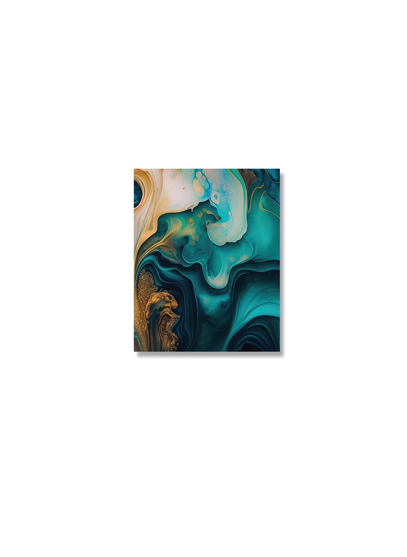 Abstract Marble Cotton Canvas Artwork with Wooden Stretcher – Wall Mount Friendly, Includes Hooks and Screws, Available in Sizes: 40x40, 60x40, 80x60, 80x120, 100x100, 100x150 cm