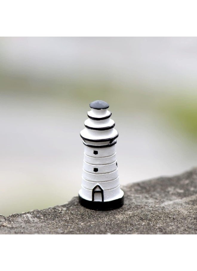 Office Decor Resin Crafts 30 PCS Mini Lighthouse Mini Lighthouse Decor Mini Lighthouse Statue DIY Accessories Figurine Decorative Nautical Mediterranean Centerpieces Outdoor Decor