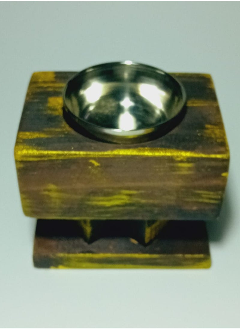 NATURAL WOOD HANDMADE BAHKOOR BURNER