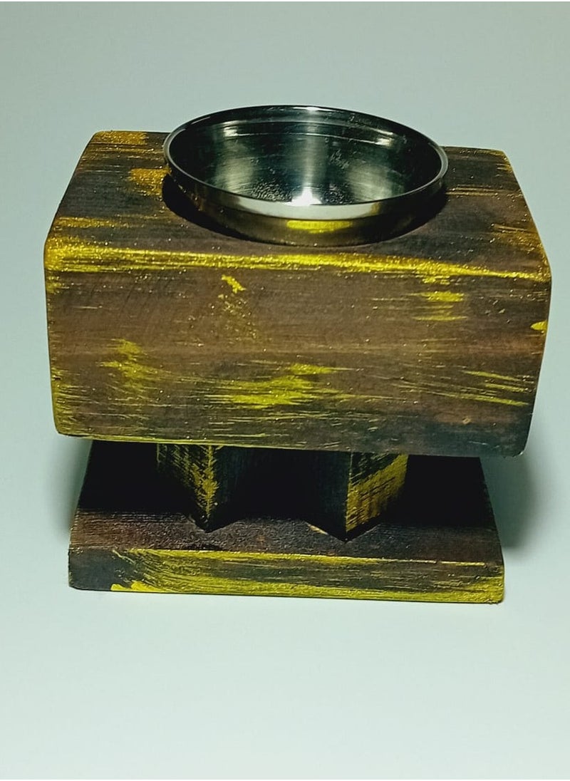NATURAL WOOD HANDMADE BAHKOOR BURNER