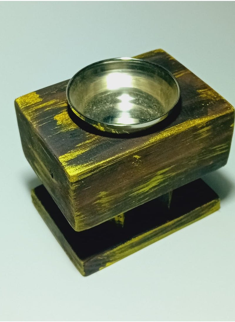 NATURAL WOOD HANDMADE BAHKOOR BURNER