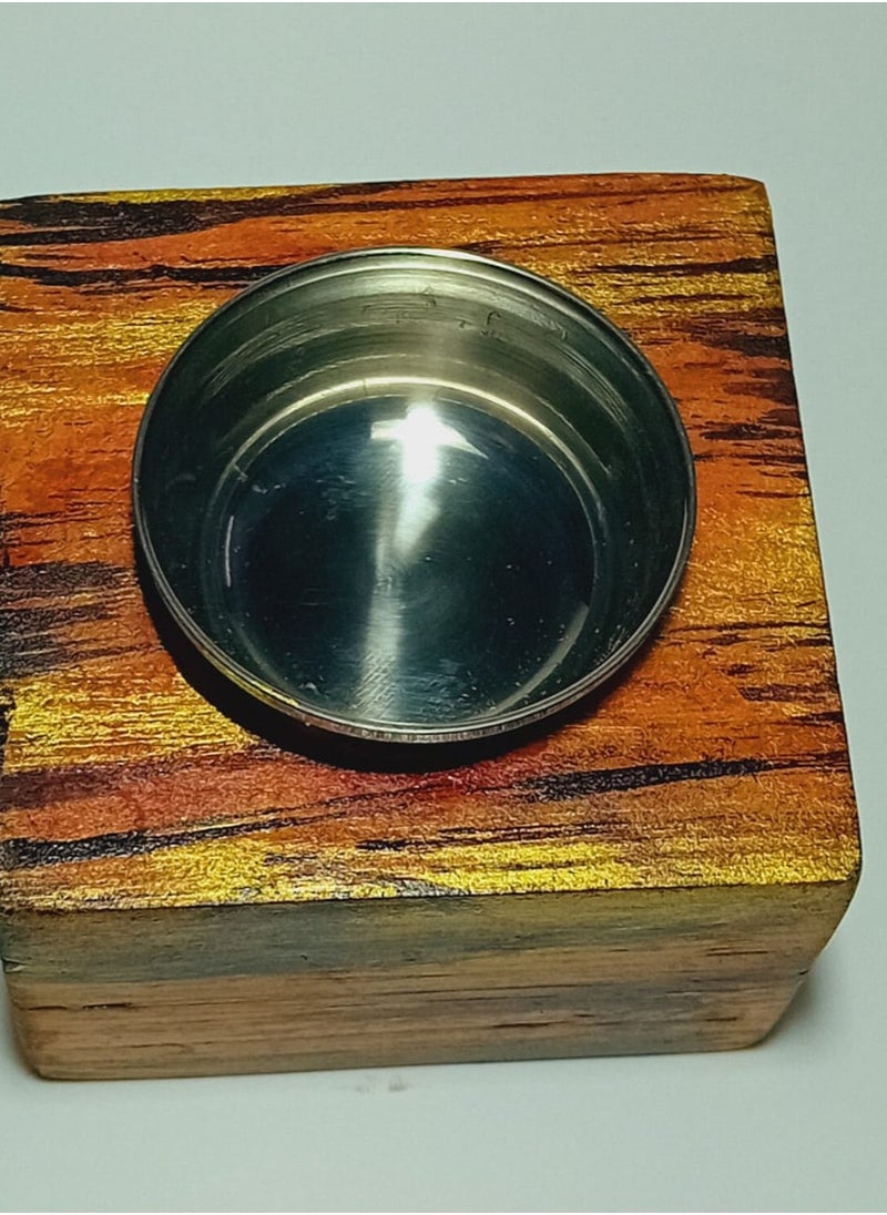 NATURAL WOOD HANDMADE BAKHOOR BURNER