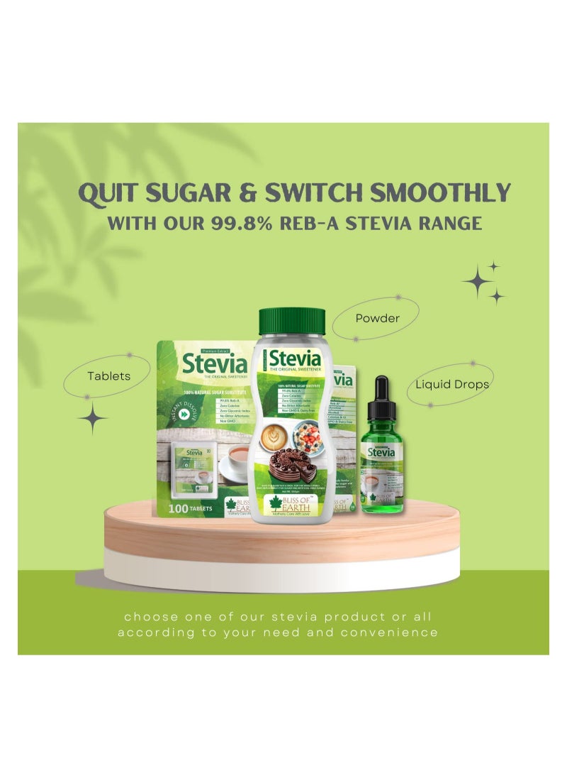 Bliss OF Earth liquid stevia in 30ml glassbottle