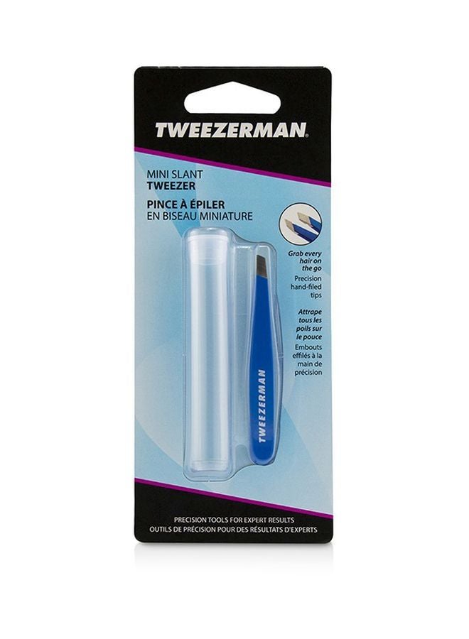 Mini Slant Tweezer Bahama Blue