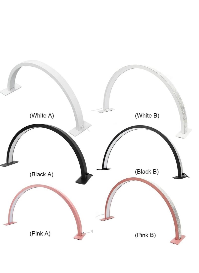 Xria M55 Half Moon light 21.7 Inch Arch Shape Manicure Light 3000K-6000K Lamp Adjustable Brightness Desk Lash Light for Nails Tattoo Beauty Salon (White)