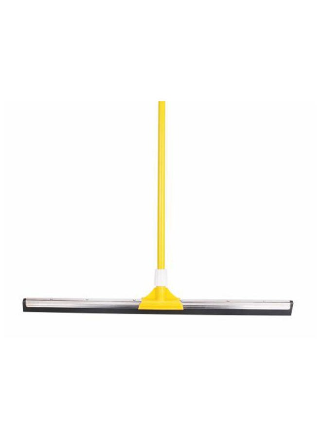 Floor Wiper/Squeegee with Stainless Steel Cover on Rubber Lining and Handle