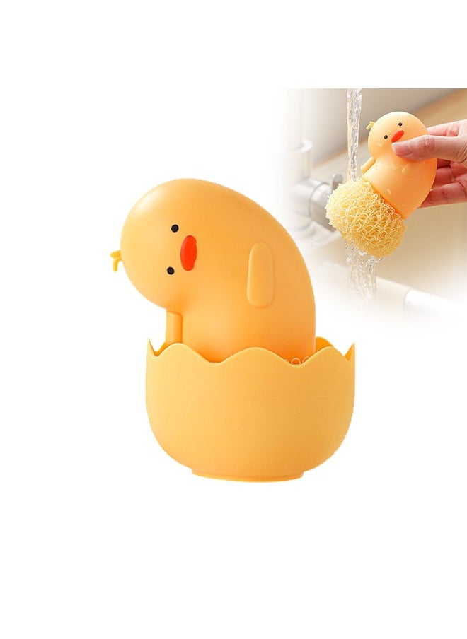 Kitchen Cleaning Supplies Pot Washing Little Yellow Duck Brush Cleaning Tools