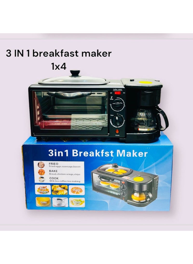 breakfast maker machine factory 3in1 110v 220v multi function breakfast maker 3 in 1 breakfast makers, convection oven, coffee maker