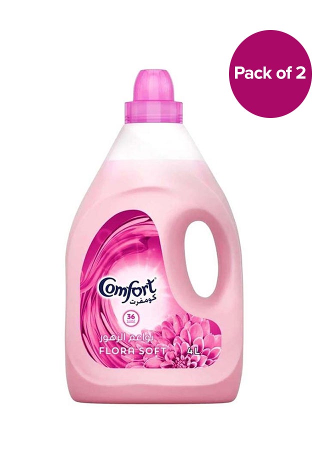 Flora Soft Fabric Softener Pack Of 2 4Liters