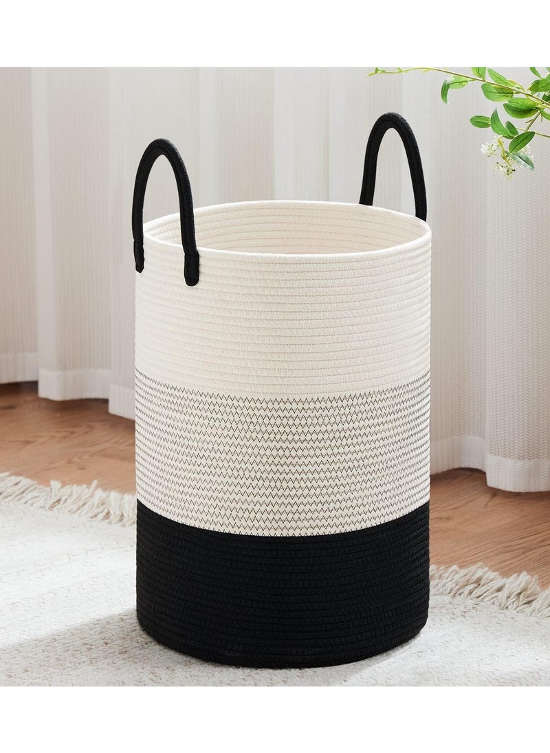 38x 50cm Laundry Basket for Toys, Dirty Clothes in Living Room, Bathroom, Bedroom （58L）