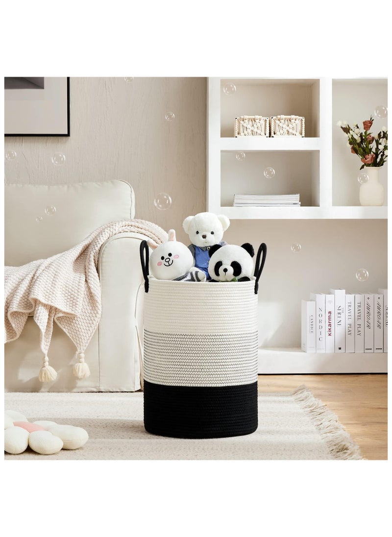 38x 50cm Laundry Basket for Toys, Dirty Clothes in Living Room, Bathroom, Bedroom （58L）