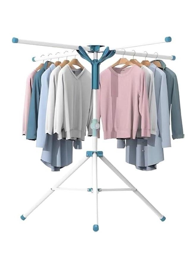 Tripod Clothes Drying Rack,Indoor Foldable Tripod Clothes Drying Rack, Portable Clothes Drying Rack Adjustable Height, Space Saving Laundry Drying Rack