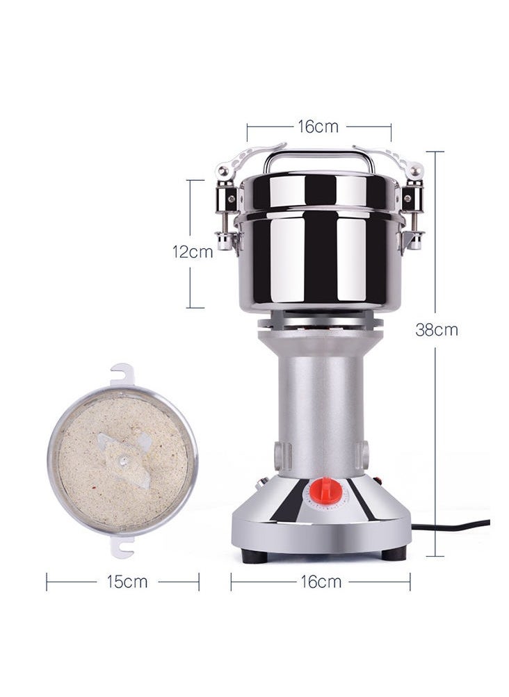 Mini Home grinder coffee, spice, nuts, Flour Mill Machinery Stainless Steel Electric Grain Grinder 300g