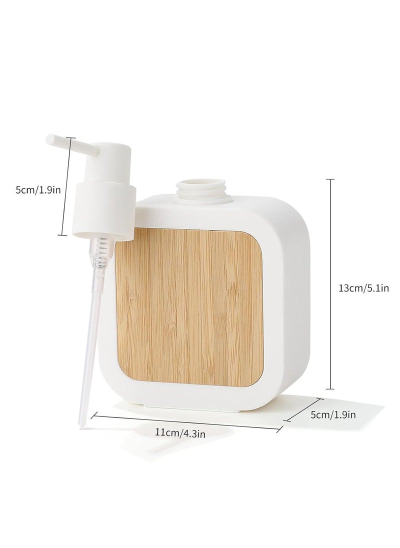 Soap Dispenser 390ML Empty for Shampoo Lotion Makeup Liquid Bath Cream White|Bath |Soap Dishes & Dispensers| 1 Soap Dispenser