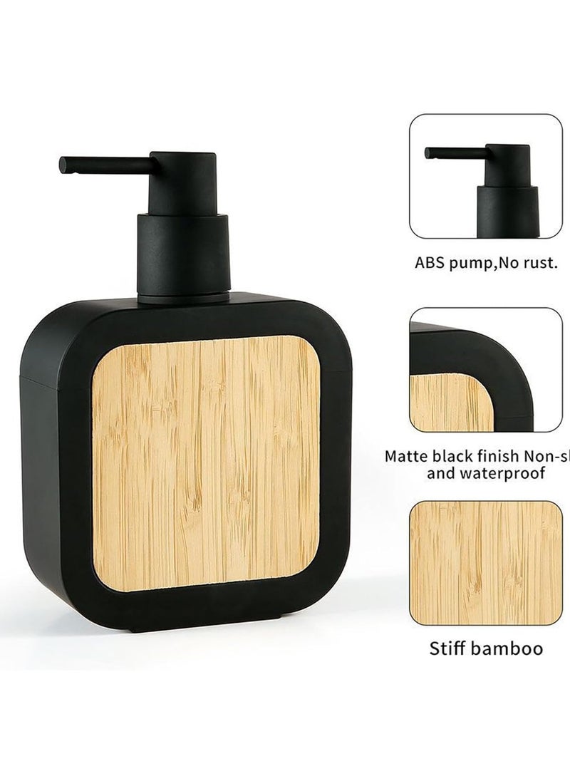 Soap Dispenser 390ML Empty for Shampoo Lotion Makeup Liquid Bath Black|Bath |Soap Dishes & Dispensers| 1 Soap Dispenser