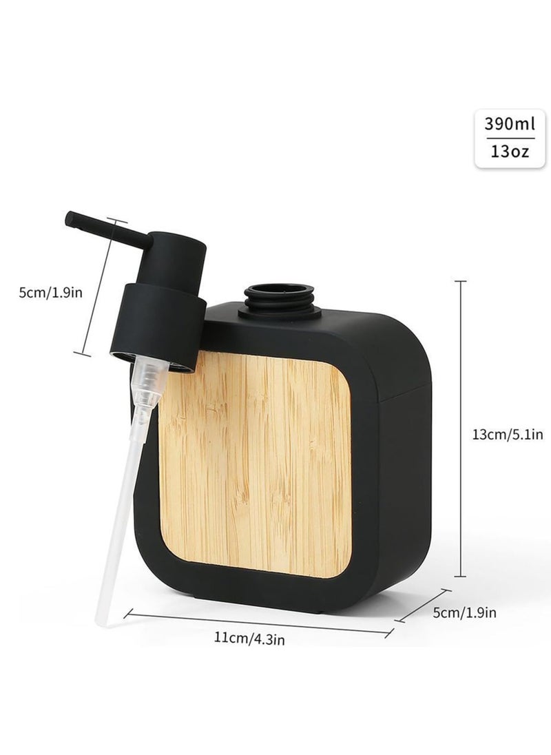 Soap Dispenser 390ML Empty for Shampoo Lotion Makeup Liquid Bath Black|Bath |Soap Dishes & Dispensers| 1 Soap Dispenser