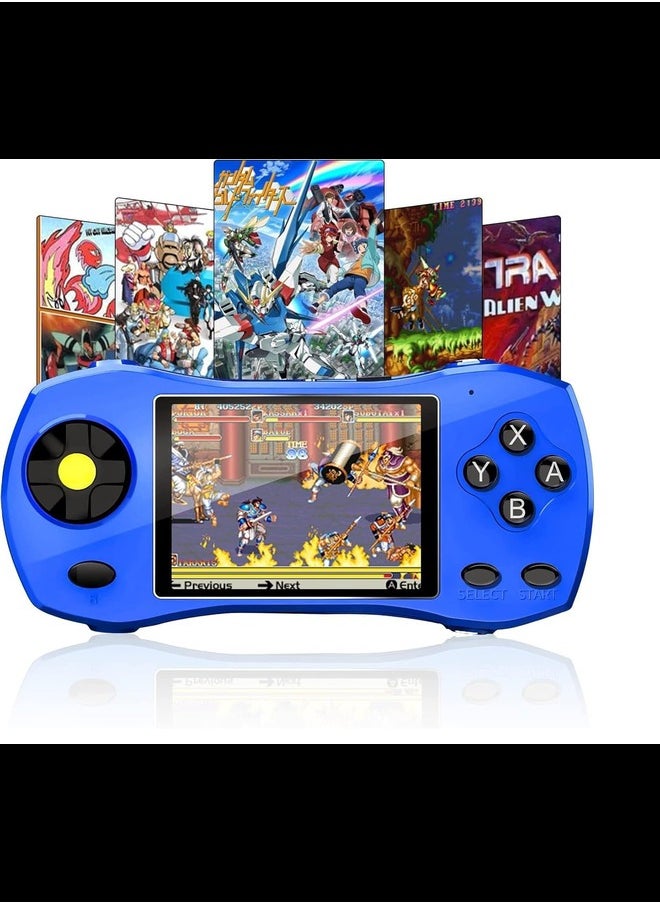 Handheld Game Video Game Console 620 Retro Games Support Connecting TV Game for Kids Boys, Birthday Gifts.(Blue)