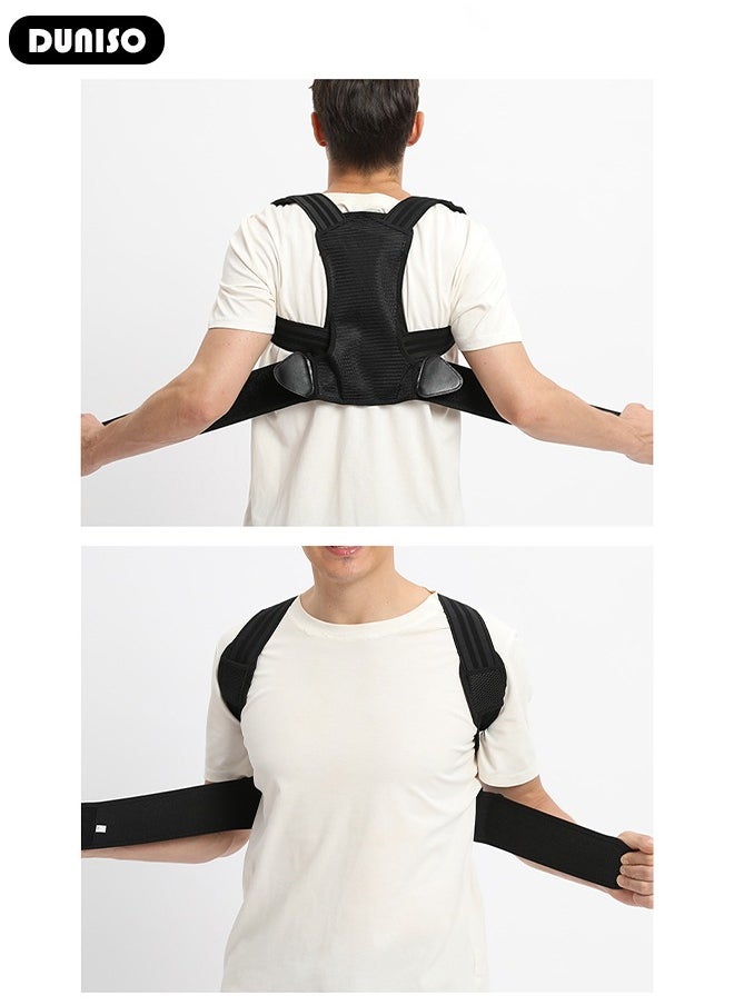 Back Brace, Posture Corrector for Women and Men, Back Support Straightener, Upper Back Brace Posture Trainer for Body Correction and Neck and Shoulder, Relieves pain, Straightens the Back