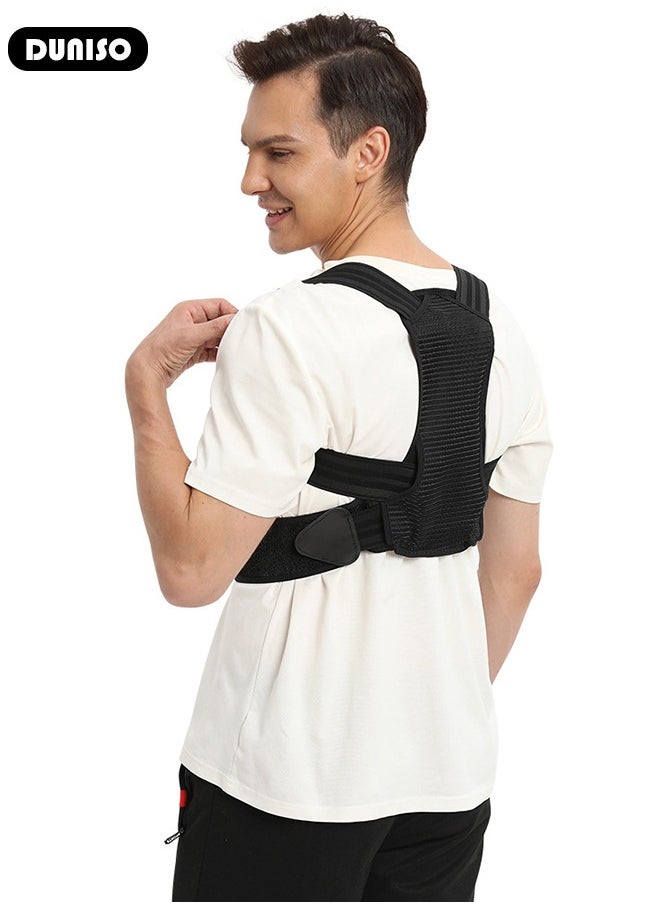 Back Brace, Posture Corrector for Women and Men, Back Support Straightener, Upper Back Brace Posture Trainer for Body Correction and Neck and Shoulder, Relieves pain, Straightens the Back