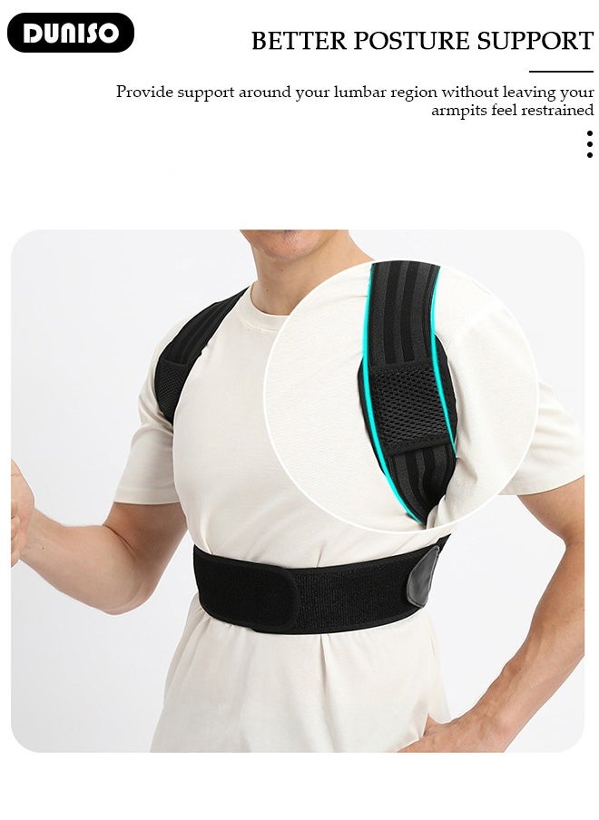 Back Brace, Posture Corrector for Women and Men, Back Support Straightener, Upper Back Brace Posture Trainer for Body Correction and Neck and Shoulder, Relieves pain, Straightens the Back