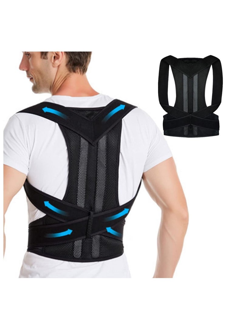 Posture Corrector for Men Women Kids, Adjustable Back Brace for Support Back, Neck and Shoulder（XL）