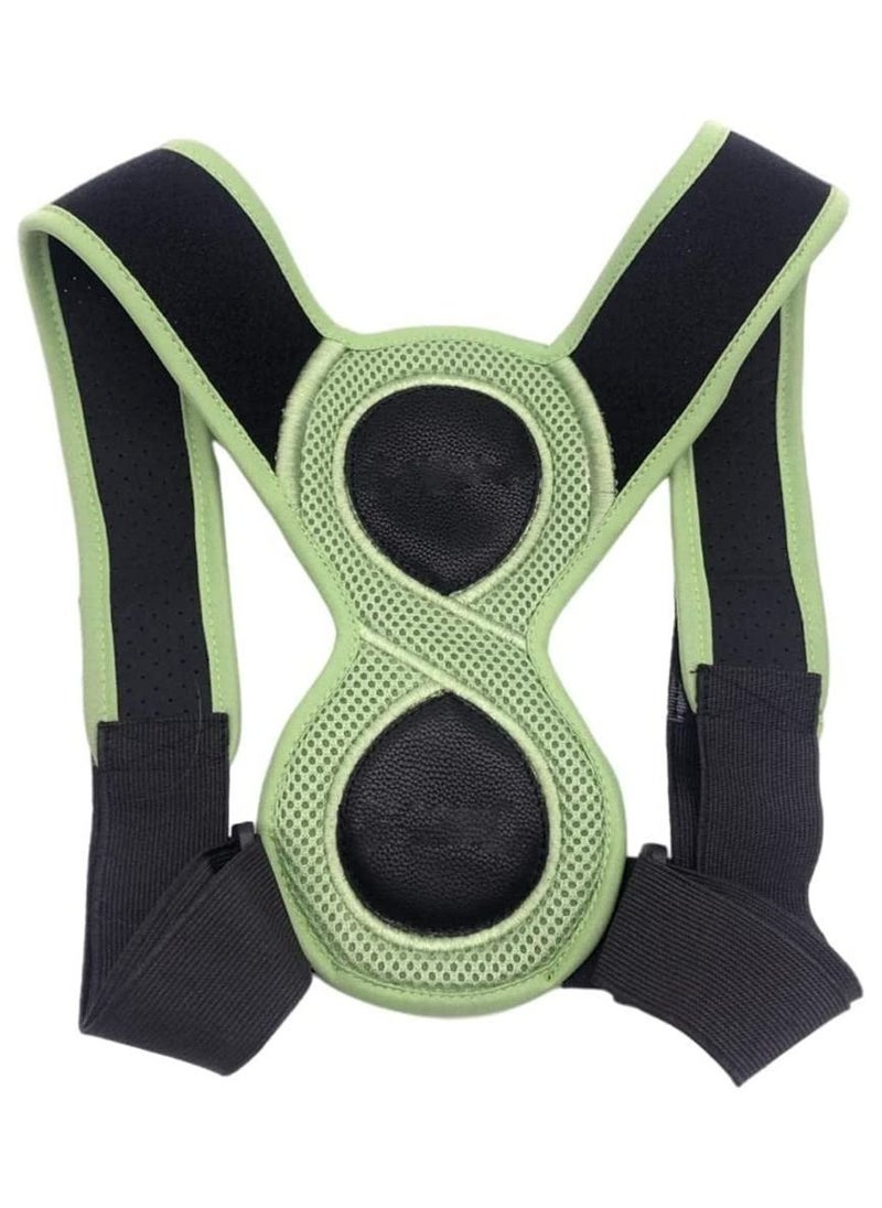 Adjustable Posture Corrector Upper Back Brace Helps Relieve Back Strain, Slouching Text Neck, Eight Points Of Support, One Size Fits Most