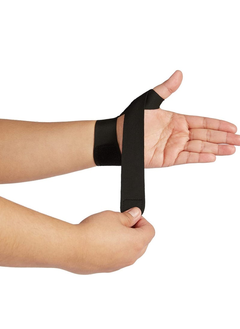 Ultra Thin Wrist Brace - Soft Breathable and Skin Friendly Carpal Tunnel Wrist Splint to Sprains Tendinosis Tenosynovitis (Black/Left/One Size)