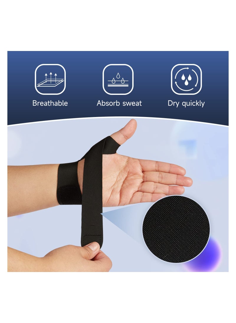 Ultra Thin Wrist Brace - Soft Breathable and Skin Friendly Carpal Tunnel Wrist Splint to Sprains Tendinosis Tenosynovitis (Black/Left/One Size)