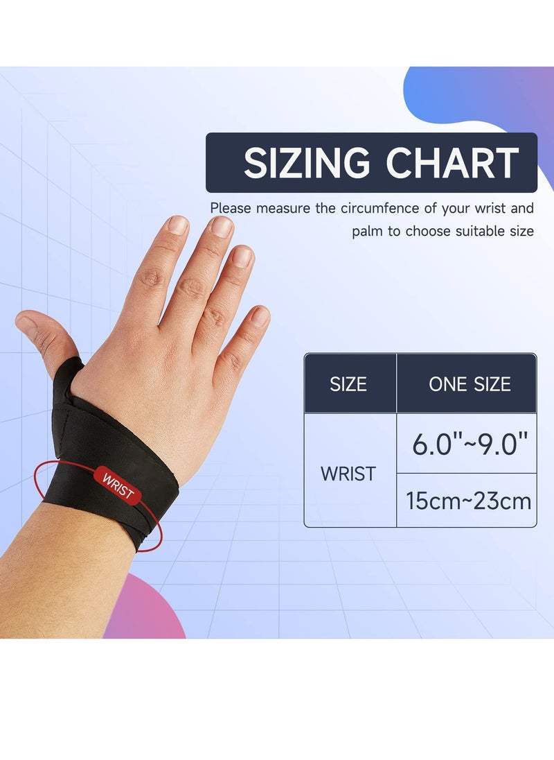 Ultra Thin Wrist Brace - Soft Breathable and Skin Friendly Carpal Tunnel Wrist Splint to Sprains Tendinosis Tenosynovitis (Black/Left/One Size)