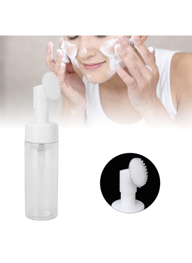 Facial Cleansing Foam Bottle, Empty Facial Cleansing Foam Refillable Bottle Soap Dispenser Shampoo Cosmetic Lotion Empty Bottle Foam Brush Foam Bottle Facial Cleanser Foaming Bottle Mousse Foaming