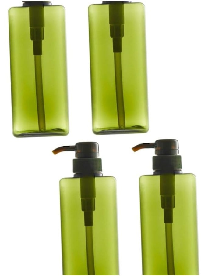 4 pcs Amber Glass Soap Dispenser Lotion Dispenser Bottle soap Pump Empty Shower Bottle Lotion Pump Bottle Plastic Shampoo Bottles Bottle with Pump Travel Spray Bottle Lotion Bottle