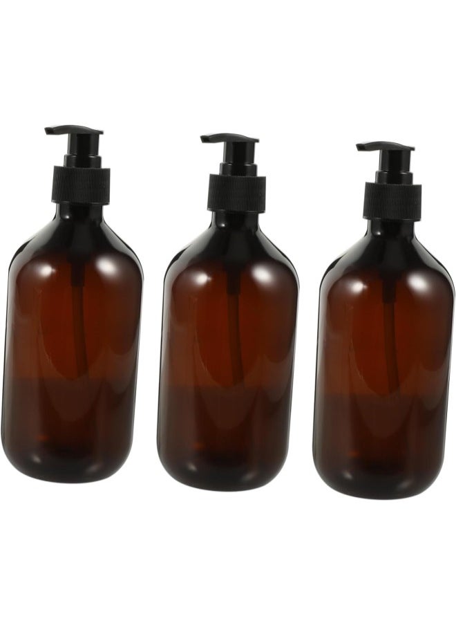 3pcs Dispensing Lotion Bottle Refillable Shampoo and Conditioner Bottles Lotion Dispenser Empty Lotion Container Hand Soap Shower Gel Bottle Pump Type The Pet Travel