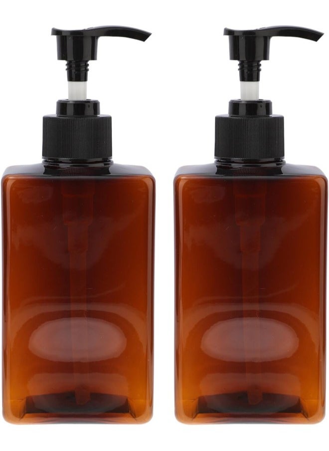 2pcs Glass Pump Bottle foaming Dispenser Amber Bottles Lotion Dispenser with Pump Hand wash Dispenser Pump Dispenser foaming Liquid Bottle Travel Soap Conditioner