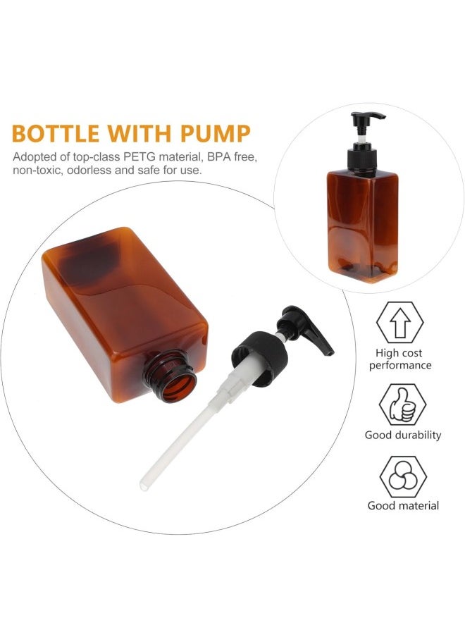 2pcs Glass Pump Bottle foaming Dispenser Amber Bottles Lotion Dispenser with Pump Hand wash Dispenser Pump Dispenser foaming Liquid Bottle Travel Soap Conditioner