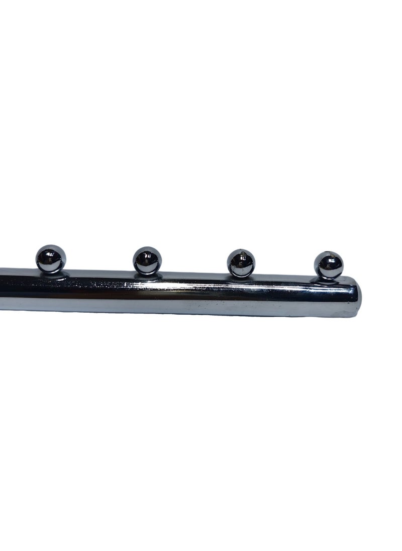 3pcs 7 Hooks Waterfall Slatwall Rectangular Tube Mounted Hooks, 2cm Tube Mounth Metal Storage Hanging Hooks, Heavy Duty Waterfall Slat Wall Hanger, Clothes Hooks for Retail Store, Garage Pegboard 38cm