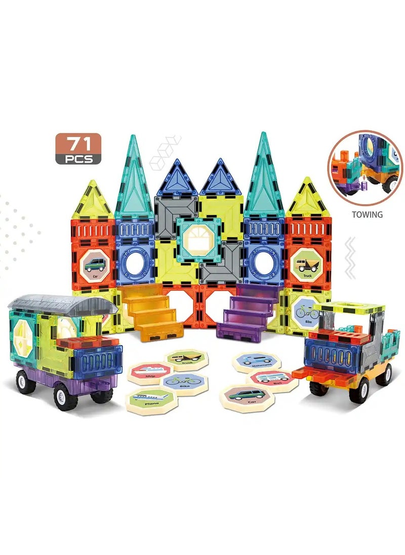 Magic Magnetic Paradise 98-Piece Set – Creative Building Toy for Kids – Magnetic Blocks for STEM Learning, Educational Play & Construction